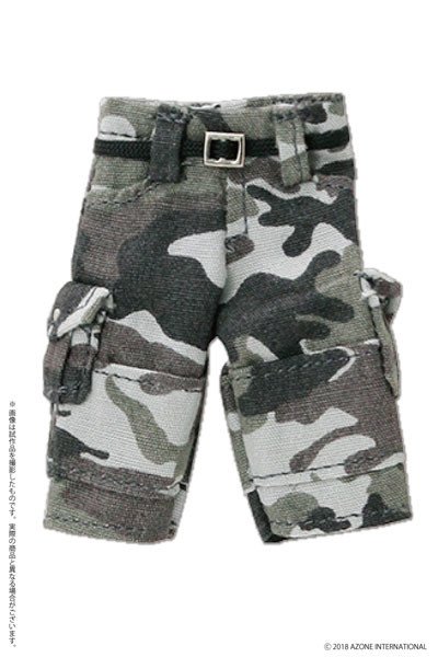 1/12 Half Cargo Pants (Camo Pattern Grey), Azone, Accessories, 1/12, 4560120207988